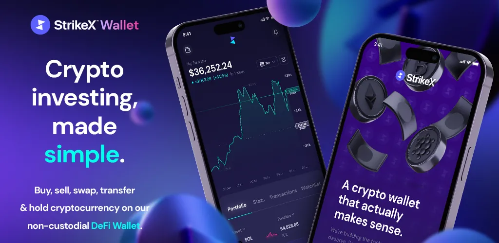 StrikeX | DeFi Crypto Wallet : a non custodial cryptocurrency wallet