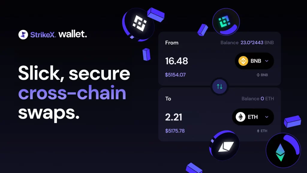 StrikeX Wallet introduces Cross-Chain Swaps for EVM & Non EVM chains