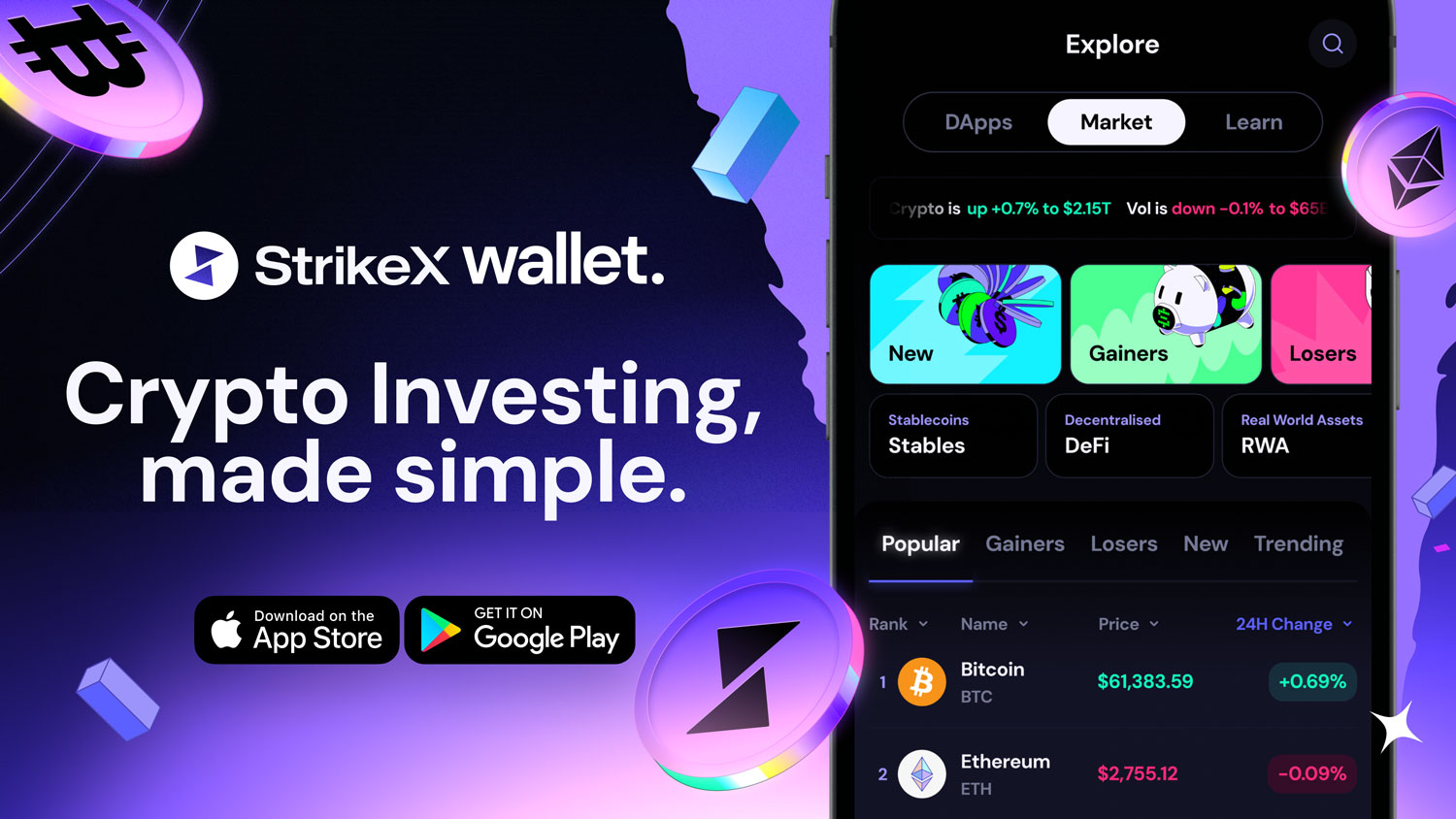StrikeX DeFi Crypto Wallet - TradeStrike